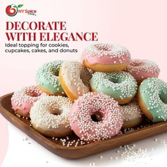 Ivory Nonpareils – White Chocolate Discs with Sprinkles – Sweet Gourmet Candy