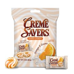 Reformulated Creme Savers Orange and Cream Candy – 20 Calories/Piece, 3oz