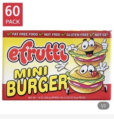 E.Frutti Gummi Mini Burger, 60-Count& Pizza 48 Counts