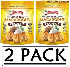 2 PACK – Jennies Gluten Free Macaroons – Coconut 8 oz (Total 16 oz)