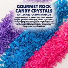 Carlotta’s Bakery Rock Candy Crystals, 1 lb Tub, Choose Lemon, Lime, Cherry, Str