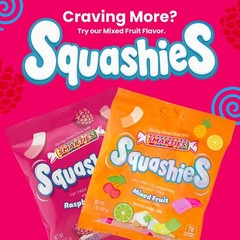 Smarties Squashies Foam Marshmallows Gummy Candies 5 oz Bag (Pack of 12)