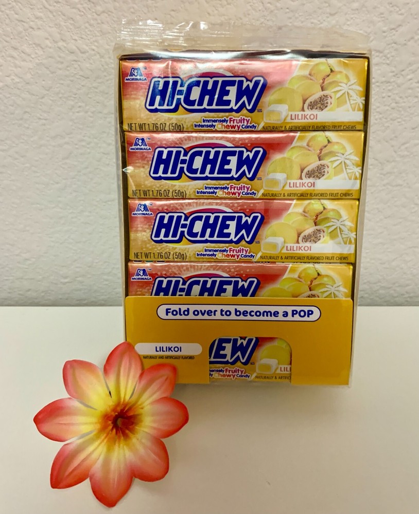 NEW – HAWAII UNIQUE Hi Chew Chewy Candy – Lilikoi x 15 Pack