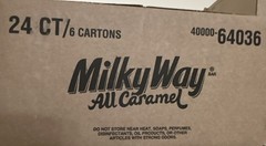 Milky Way All Caramel Chocolate Bars, Caramel Flavor 24 Count Box Exp 04/2027