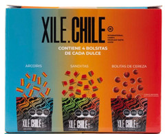 Xile Chile Dulces Enchilados Mixto, Box of 12PACKS/50gr EACH – 3 Variety Pack