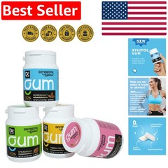 Delicious Assorted Flavors Xylitol Gum – Low-Calorie & Aspartame-Free Pack of 4