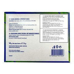 Sugarless Plain Gum Individually Wrapped, Mint Flavored, 100 Piece
