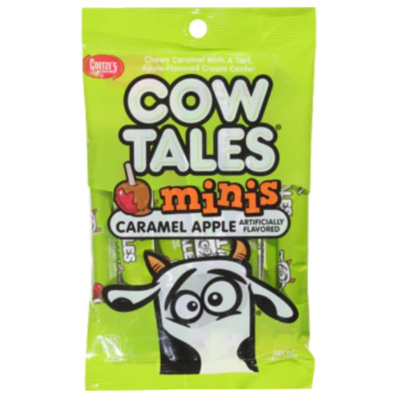 2x Goetze’s Cow Tales Mini Caramel Apple Chewy Candy Snack Sweet Treats New 4oz