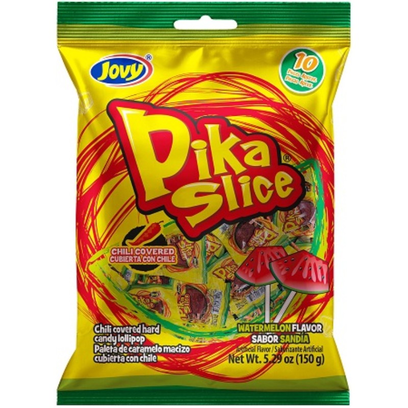 3x Jovy Pika Slice Watermelon Chili Candy Bulk Sweet Treats New Sealed 5.29oz