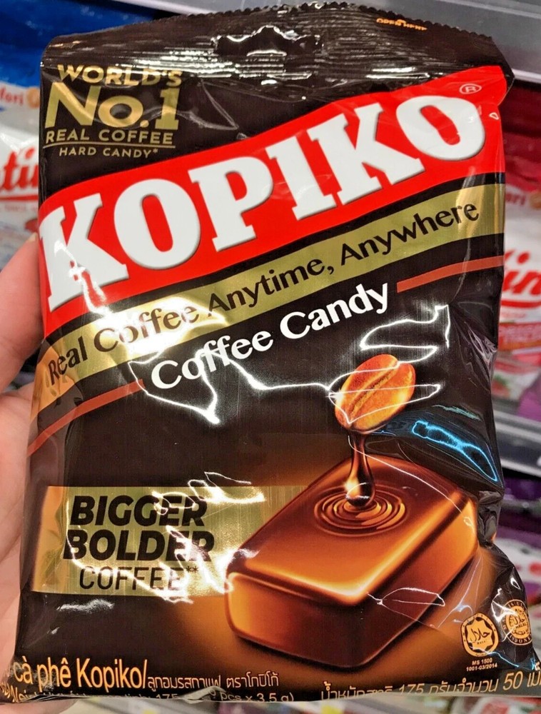 Kopiko Real Coffee Hard Candy Shot Classic 175G Aromatic Beans Extract 50 Tablet