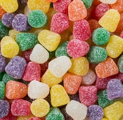 Spice Drops Candy, Old-Fashioned Gumdrops, 6 Flavors Jelly Candy, 1 Pound