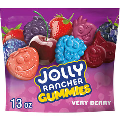 Jolly Rancher Gummies Very Berry Fruit Flavors, 13-Ounce Resealable (Pack of 4)