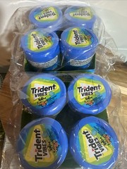 Trident Vibes SOUR PATCH KIDS Blue Raspberry Sugar Free Chewing Gum X8
