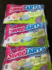 3x Sweetarts Chicks Ducks Bunnies Easter Sweet Sour Candy 10oz Bag Each (3 Pack)