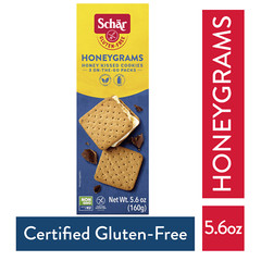 (3 pack) Schar Gluten Free Honeygrams, Honey Cookies, 5.6 oz, 3 Count