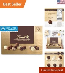Lindt Gourmet Chocolate Truffles Gift Box – 14.7 oz Indulgence for All Occasions