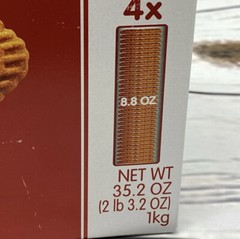 Lotus Biscoff European Biscuit Cookies Box w/4 Packs-128 Cookies – 35.2 oz Fresh