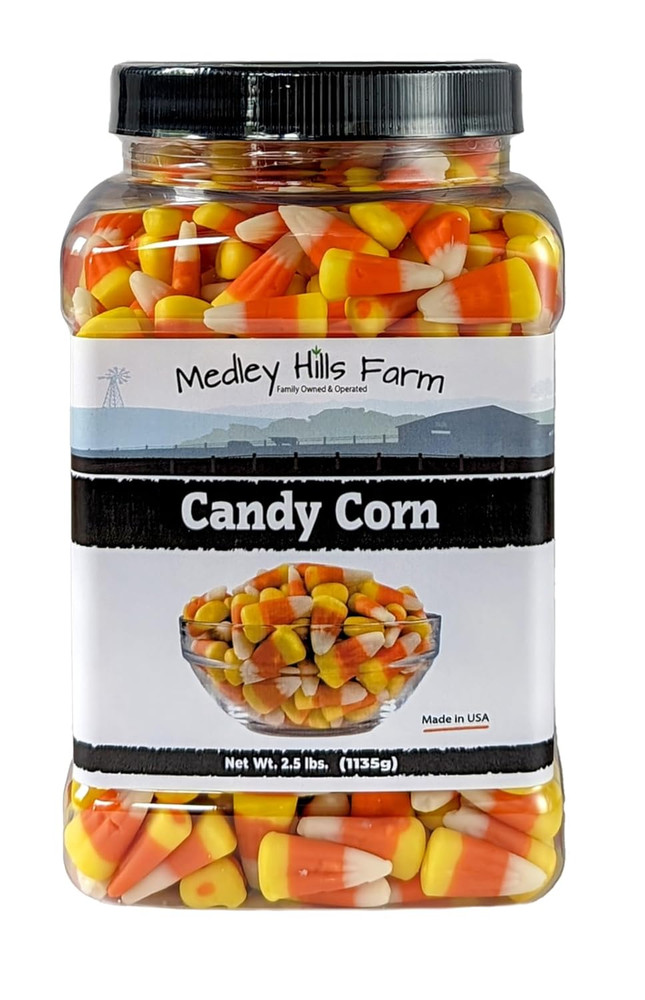 Candy Corn by 2.5 Lbs. in Reusable Container – Old Fashioned Candy Corn Classic