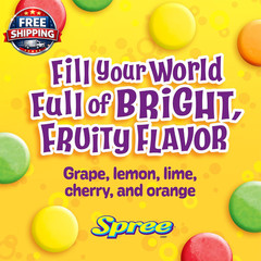 Wonka Spree Original Hard Candy, Resealable Bag, 12 Ounce Bag