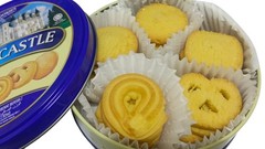 4 x 80g White Castle Butter Cookies Danish Cookies – Collectible Tins Packaging