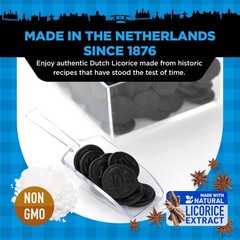 Gustaf’s Salted Dutch Licorice Coins – 5.2oz 5.29 Ounce (Pack of 1), Black
