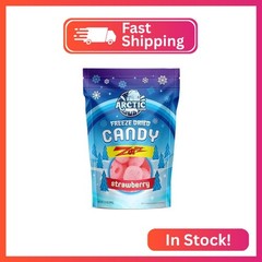 Arctic Farms Freeze Dried Candy Zotz Fizz Candies (3.5oz, Strawberry)