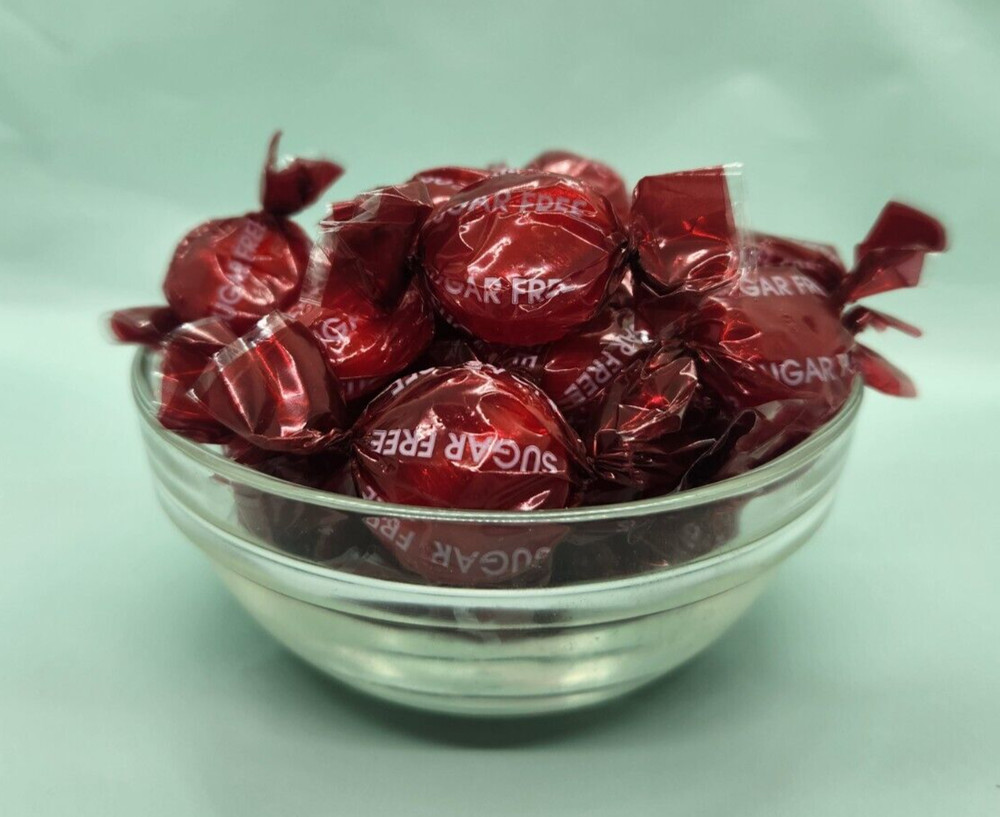 Primrose 2 lb SUGAR FREE CINNAMON Buttons Wrapped Hard Candy Disc Disks Bulk Bag