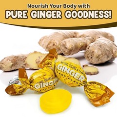 Ginger Flavor, Individually Wrapped, Bulk & Delicious Hard Candy (5 Pounds) Sale