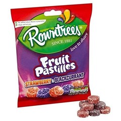 Fruit Pastilles Red And Black Bag 143g Pack of 4