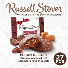 Russell Stover Pecan Delight Milk Chocolate Candy Bag 16.1 oz