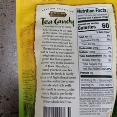 Balis Best Citrus Green Tea Candy 42 Pieces 5.3 Oz Real Tea Extract from Java