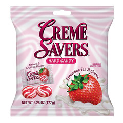 Strawberries and Creme Hard Candy | the Taste of Fresh Strawberries Swirled in R