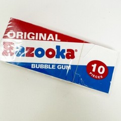 Lot 12 pkgs Bazooka Original Bubble Gum Throwback packaging 10 pc each NEW