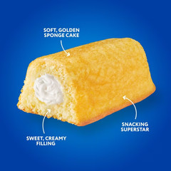 Hostess Twinkies Snack Cakes, Golden Sponge Cake with Crème Filling, 21.73 oz Bo