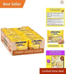 Delicious Creamy Chicken Ramen Soup – 24 Convenient Packs – Perfect for Students