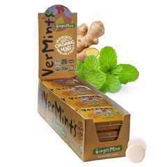Organic Breath Mints GingerMint – Real Ginger Flavored Candies – Travel Size …