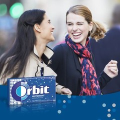 Orbit Peppermint Sugarfree Gum, 14 count (Pack of 24)