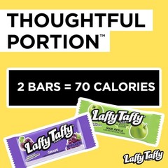 Laffy Taffy Candy, Assorted Fruit Flavors, Individually Wrapped Mini Bars, 6oz