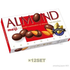 Meiji Almond Chocolate Best Seller Premium Nuts x 12 From Japan by Express air