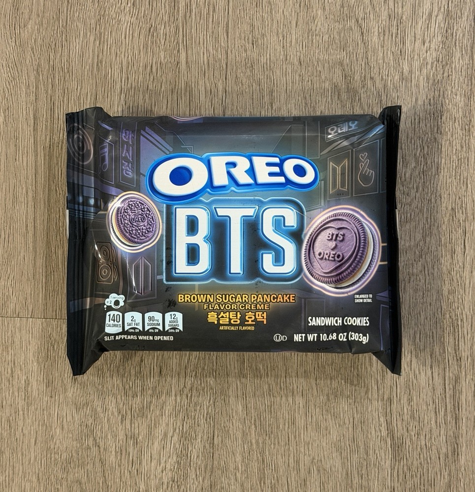 OREO LIMITED EDITION BTS BROWN SUGAR PANCAKE FLAVOR CREME SANDWICH COOKIES