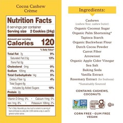 Guilt-Free Cocoa Cashew Crème Sandwich Cookies – , Gluten-Free Pack of 2