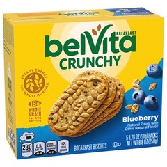 Blueberry Breakfast Biscuits Crunchy No Bake Snack 6 Pack Whole Grain Energy New