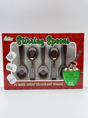 4 PK – Chocolate Stirring Spoons • Drinking Accesories For Hot Cocoa & Coffee
