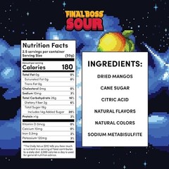Final Boss Sour Candy, Blue Raspberry, Level 3, Super Sour Powder Tiktok Viral