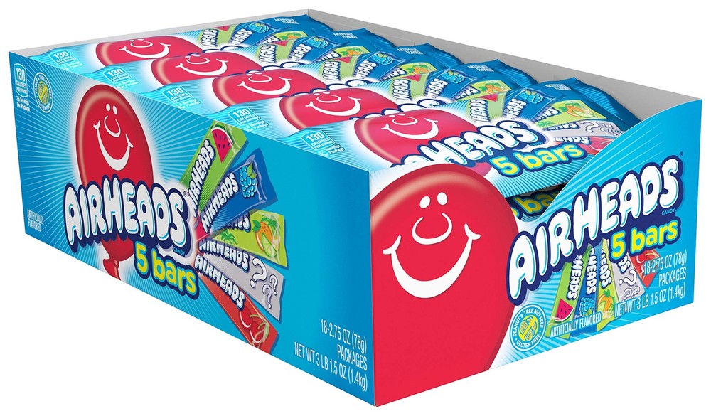 Candy, Assorted Flavors, 5 Individually Wrapped Full Size Bars per Pack, Box …