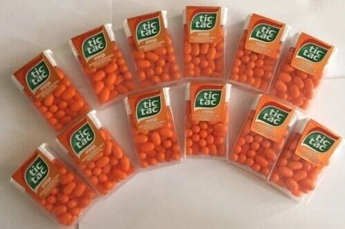 12 Pcs of Tic Tac Orange Flavored Pack of 13gm Each