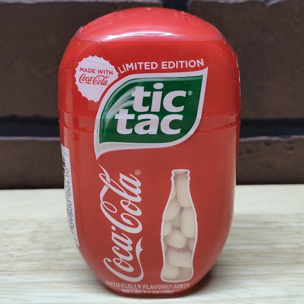 (1) 2021 Tic Tac Limited Edition Coca Cola Pop Hard Candy Mint 3.4oz