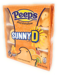 Qty 6- SunnyD Peeps Marshmallow 15 chicks each, 4.5oz Bags – Best By 11/2026