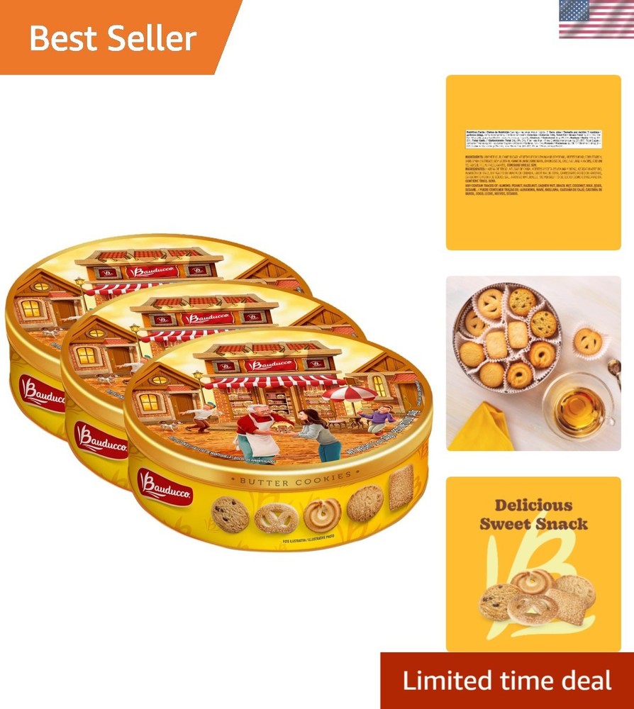 Traditional Butter Cookies Tin – 36 oz of Pure Nostalgia, No Artificial Colors