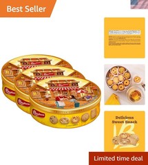 Traditional Butter Cookies Tin – 36 oz of Pure Nostalgia, No Artificial Colors